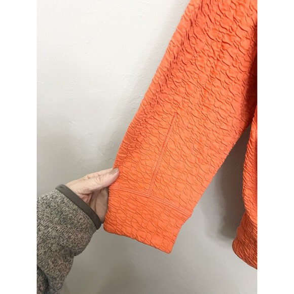 Lululemon Rippled V-Neck Pullover Autumn Red Orange Size 8 Oversize Relaxed - Picture 5 of 11